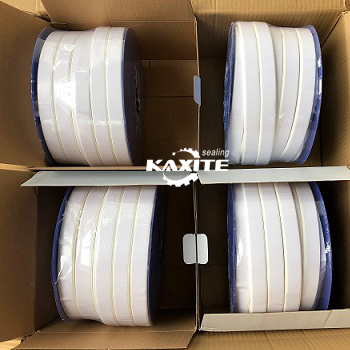 გაფართოებული PTFE ერთობლივი Sealant Gasket Tape ერთად წებოვანი